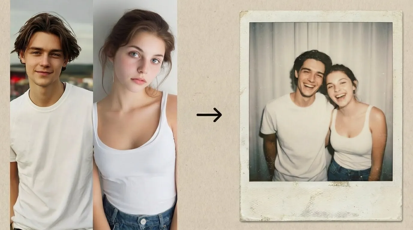 AI Image Editor – Vintage couple portrait